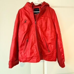 therapy Red Hooded Puffer Jacket